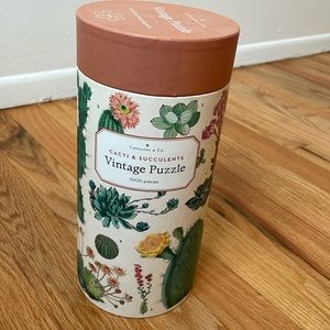 Cavallini & Co. Vintage 1000 Piece Puzzle Cacti & Succulents 🌵